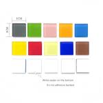 ZWCT 200g/240pcs Colored Glass Mosaic Tiles, DIY Making Creative Glass Mosaic Tiles for DIY Crafts Plate Flower Pot Vase Cup Mosaic Making Supplies - Orange