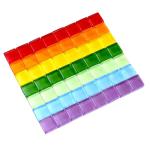 ZWCT 200g/240pcs Colored Glass Mosaic Tiles, DIY Making Creative Glass Mosaic Tiles for DIY Crafts Plate Flower Pot Vase Cup Mosaic Making Supplies - Orange