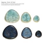 MECCANIXITY 200g Ceramic Mosaic Tiles for Crafts Bulk, Pebble Blue and Green Ceramic Tiles for Mosaic Kits Garden Stepping Stone Cup Mat