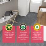 BaseCore HEX Hexagon Vinyl Flooring Gray 5.75" DIY Self Adhesive Textured Modern Floor Tile Peel & Stick Tile (36pcs/21.5sqft per case)