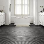 1.5" Black Matte Hexagon Wall Floor Tile (10 Sheets)