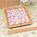 Yatinkim 500g Ceramic Mosaic Tiles Irregular Broken Porcelain Pieces DIY Decoration Pink Flower Glazed Bulk Making Supplies Art Projects Making Home Kitchen Floor Pool Plates