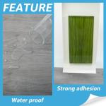 Art3d 15 Sq.ft Peel and Stick Floor Tiles, 10Pcs Luxury Vinyl Plank Flooring Wood Look, Adhesive and Waterproof Tile Sticker for Bedroom, Living Room, Kitchen, Gray
