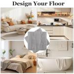 LOPYXBR 36PCS 12x12 Inch Vinyl Floor Tiles Grey Wood Peel and Stick Floor Tile Waterproof Self Adhesive Floor Tile Peel and Stick Bathroom Floor Cover 35 Sq.Ft Tiles Sticky Floor Tiles for Bedroom