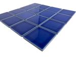 Tenedos 5 sq.ft. Electric Blue 3x3 Porcelain Tile – Polished Square Mosaic for Swimming Pools, Spas, Showers, Kitchen Countertops, Bathroom Walls & Backsplash