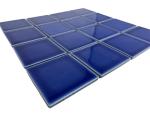 Tenedos 5 sq.ft. Electric Blue 3x3 Porcelain Tile – Polished Square Mosaic for Swimming Pools, Spas, Showers, Kitchen Countertops, Bathroom Walls & Backsplash