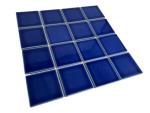 Tenedos 5 sq.ft. Electric Blue 3x3 Porcelain Tile – Polished Square Mosaic for Swimming Pools, Spas, Showers, Kitchen Countertops, Bathroom Walls & Backsplash