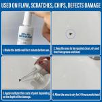 Specialty Tub and Tile Paint, High-Gloss White Touch Up paint for Porcelain, Bathtub, Quick-Dry Porcelain Paint for Scratches & Chips on porcelain, Acrylic, Enamel, Cast Iron, Bathtubs, Sinks, Toilets