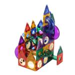 VEVOR Magnetic Tiles Marble Run, 93 Piece, Magnetic STEM Construction Race Track Tile Game Kit, Children Brain Development Learning Educational Toys, for Toddlers Kids Boys Girls Ages 3+ Years Old