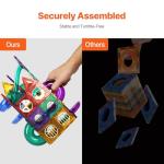 VEVOR Magnetic Tiles Marble Run, 93 Piece, Magnetic STEM Construction Race Track Tile Game Kit, Children Brain Development Learning Educational Toys, for Toddlers Kids Boys Girls Ages 3+ Years Old