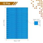 MECCANIXITY 7200 PCS Glass Mirrors Disco Ball Tiles Self-Adhesive Blue Mirror Mosaic Tiles 5 x 5mm for Disco Ball, DIY Craft, KTV Decoration 12 Sheet