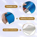 MECCANIXITY 7200 PCS Glass Mirrors Disco Ball Tiles Self-Adhesive Blue Mirror Mosaic Tiles 5 x 5mm for Disco Ball, DIY Craft, KTV Decoration 12 Sheet