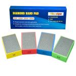 4Pack Diamond Hand Polishing Pads for Sanding Ceramics Glass Tile Concrete Stone Marble Granite, 60#, 100#,200#,400#Grits
