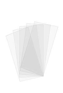 Creative Mark Crystal Clear Acrylic Painting Tiles - 5-Pack Durable Clear Painting Tiles for 3D Painting, Layered Artworks, Acrylic, Gouache, & More! - 3x6"