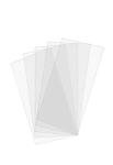 Creative Mark Crystal Clear Acrylic Painting Tiles - 5-Pack Durable Clear Painting Tiles for 3D Painting, Layered Artworks, Acrylic, Gouache, & More! - 3x6"