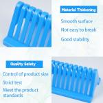 4 PCS Stained Glass Storage Rack, 10 Slots Translucent Stained Glass Holder, Colored glass Panel Organizer Accommodate 12 x 12in Mosaic glass Tiles Projects Cathedral Window