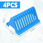 4 PCS Stained Glass Storage Rack, 10 Slots Translucent Stained Glass Holder, Colored glass Panel Organizer Accommodate 12 x 12in Mosaic glass Tiles Projects Cathedral Window