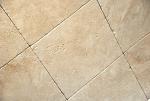 Light / Ivory 12X12 Tumbled Travertine Tile