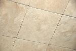 Light / Ivory 12X12 Tumbled Travertine Tile