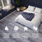 Lucida Surfaces Luxury Vinyl Flooring Tiles | Interlocking Flooring for DIY Installation | 10 Wood-Look Planks | MaxCore Ultra | 24.5 Sq. Feet (10 Planks, Andesite, 10)