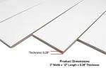 Tenedos USCT White 3x12 Matte Ceramic Subway Tile for Kitchen Backsplash Bathroom Wall Shower Accent – 12.5 Sqft Box (50 Pieces)