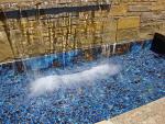 Tenedos Premium Quality Square Blue Calacatta Porcelain Mosaic Glossy Tile for Bathroom Floors, Walls and Kitchen Backsplashes, Pool Tile (2x2) (20 Sheets/case)