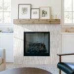 Vamos Tile Glossy Wood Marble Grain Backsplash Tile Peel and Stick, 12.8 x 12.8 Inch 10 Sheets Long Hexagon PVC Self Adhesive Mosaic Wall Tiles Stick on Backsplash for Kitchen and Bathroom