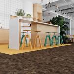 Lucida Surfaces Luxury Vinyl Floor Tiles | Glue Down Adhesive Flooring | Textured Look Plank | FabCore End Grain Blocks | Single Sample Tile