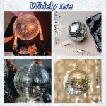 Giftmeet Red Self-Adhesive Glass Mirror Mosaic Tiles, 5 x 5 mm Square, 3200 Pieces, Disco Ball Tiles for DIY Craft, Interior, Art Collage, Card Making, Cups