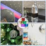 Giftmeet Red Self-Adhesive Glass Mirror Mosaic Tiles, 5 x 5 mm Square, 3200 Pieces, Disco Ball Tiles for DIY Craft, Interior, Art Collage, Card Making, Cups