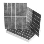 Art3d 10-Sheet Faux Marble Peel and Stick Backsplash Tile for Kitchen Wall Bathroom Countertops, 11.4 inch x 9.1 inch Stick-on Glazed-Ceramic Finish Resist to Water, Heat and Scratches, Ash Grey