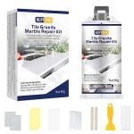 Bathtub Repair Kit White, Acrylic Tub Shower Tray & Granite Marble Repair Kit, Waterproof and Leak-Proof Porcelain Tile Repair Kit to Repair Scratches, Holes, Cracks