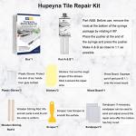 Bathtub Repair Kit White, Acrylic Tub Shower Tray & Granite Marble Repair Kit, Waterproof and Leak-Proof Porcelain Tile Repair Kit to Repair Scratches, Holes, Cracks