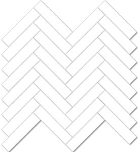 Vamos Tile Herringbone Peel and Stick Backsplash Tile - 10 Sheets Thassos White PVC Self Adhesive Tiles Stick on Wall Tile for Kitchen, Bathroom and Fireplace(Matte)