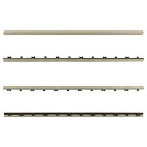 NewTechWood 1/12 ft. x 3 ft. Quick Deck Composite Deck Tile Straight Trim in Roman Antique (2-Pieces/Box)