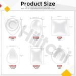 Hilitchi 90PCS 6 Shapes Clear Glass Cabochon Tiles Assortment Kits Transparent Glass Dome Cabochons Flat Glass Bead Cabochon Tile Crafts for DIY Jewelry Photo Pendant Making