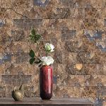 Art3d 10-Sheet Peel and Stick Backsplash PVC Wall Tile, Stickon Tile for Kitchen Backplash, Bathroom Vanities, Fireplace Decor, Laundry Table, Stair Decals in Rust Slate, Plastic-Sheets