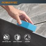 POWERTEC Diamond Hand Polishing Pads 200 Grits 1Pack, Diamond Sanding Block for Polishing and Grinding Porcelain, Ceramic Tile, Glass, Granite, Stone, Wood & Metal (71906)