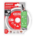 Diablo Diamond Continuous Rim Masonry Cut-Off Disc for Granite, Marble, Porcelain and Tile - 4-1/2" Diameter, 1.4mm Kerf, 13280 Max RPM - DMADC0450