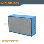 POWERTEC Diamond Hand Polishing Pads 200 Grits 1Pack, Diamond Sanding Block for Polishing and Grinding Porcelain, Ceramic Tile, Glass, Granite, Stone, Wood & Metal (71906)