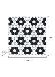 FloorPops Black Biscotto Peel & Stick Floor Tiles, FP3931