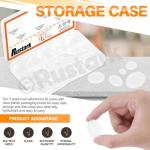 Rustark 110Pcs 5 Sizes Oval Clear Glass Dome Tile Assortment Kit Glass Cabochons Clear Glass Tiles Non-calibrated Transparent Large Glass Cabochon for Crafts Pendants Picture Jewelry Rings