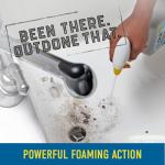 CLR Mold & Mildew Clear Bleach-Free Stain Remover Spray, Works on Bathroom Tile, Glass, Fabric, Concrete and More - 32 Ounce Spray (Pack of 2) with Brush