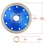GoYonder 4.5 Inch Super Thin Diamond Saw Blade for Cutting Porcelain Tiles,Granite Marble Ceramics (4.5“Blue-2PCS)