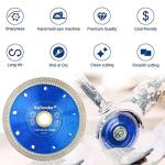 GoYonder 4.5 Inch Super Thin Diamond Saw Blade for Cutting Porcelain Tiles,Granite Marble Ceramics (4.5“Blue-2PCS)