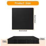 JMIATRY 3PCS Slate Cheese Board 12 X 12 Inches Slate Charcuterie Boards Black Tray Slates Cutting Board With Stone Chalks Slates Plate Set for Fruit Dessert Appetizer Cake Fruit Meat