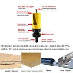 MaxTool 1-3/4" TCT Hole Saws 44mm Carbide Tipped Holesaw 2.25" Deep Cut for Cutting Asphalt Brick Concrete Gypsum Limestone Tile Wood MDF; CT00Y57R148