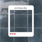 USCT Orleans Green 6x6 Glazed Artisanal Porcelain Tile – for Kitchen Backsplash, Bathroom Wall, Fireplace, Pool & Accent Areas – 1 Piece