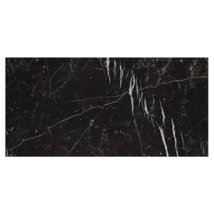 Tenedos 12x24 Nero Marquina Black with White Porcelain Floor and Wall Tile for Kitchen, Backsplash, Countertop, Bathroom, Fireplace Surround, Made in Italy (Polished, 1 Piece (1.94 Square feet))