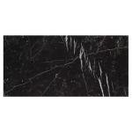 Tenedos 12x24 Nero Marquina Black with White Porcelain Floor and Wall Tile for Kitchen, Backsplash, Countertop, Bathroom, Fireplace Surround, Made in Italy (Polished, 1 Piece (1.94 Square feet))